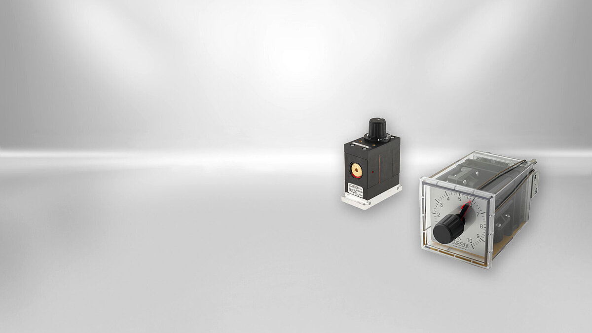 The pneumatic timer is used in explosion hazardous areas.