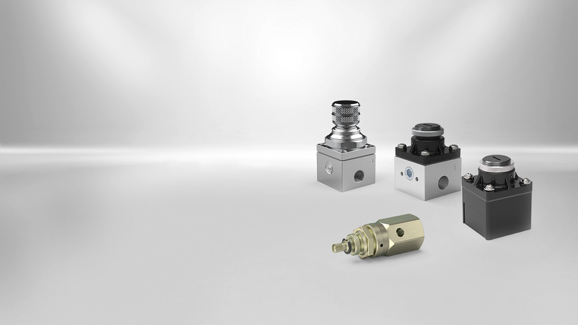 Precise regulation characteristics and high realizable flow rates usable for various media.