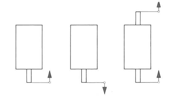 Pulling and pushing design Pushing, pulling, pushing and pulling designs of single stroke linear solenoids