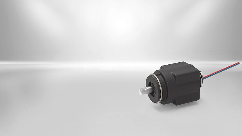 Kompakter Drehmagnet von Kendrion Die kompakte Drehmagnetspule von Kendrion hat einen Durchmesser von 30 mm und einen Drehwinkel von 90°.