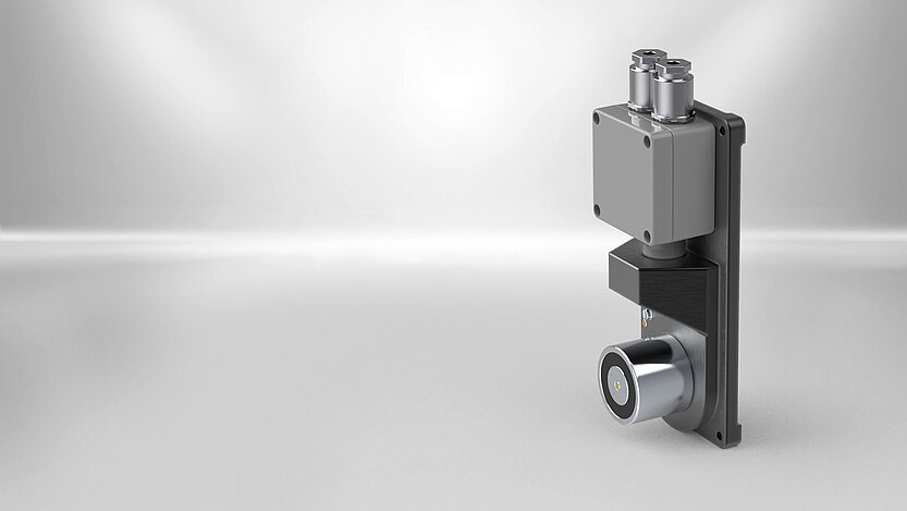 Türhaftmagnete von Kendrion sind in verschiedenen Ausführungen erhältlich. Dieser Typ der SAFE Line ist für den Einsatz auf Schiffen oder im Freien konzipiert.