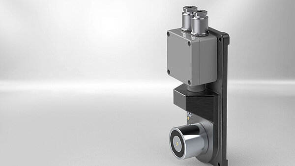 Türhaftmagnete von Kendrion sind in verschiedenen Ausführungen erhältlich. Dieser Typ der SAFE Line ist für den Einsatz auf Schiffen oder im Freien konzipiert.