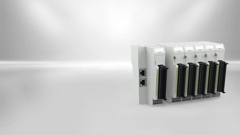 CODESYS SPS Module I/O Terminal EtherCAT Feldbus von Kendrion. CODESYS SPS Module FIO I/O Terminal EtherCAT mit PLC möglich.