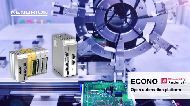 Kendrion ECONO open automation platform with embedded IPC, FIO Controller and automated circuit board assembly