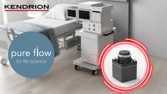 Kendrion Pure Flow Pressure Regulator 48.3 for reliable pressure control in medical technology applications.
