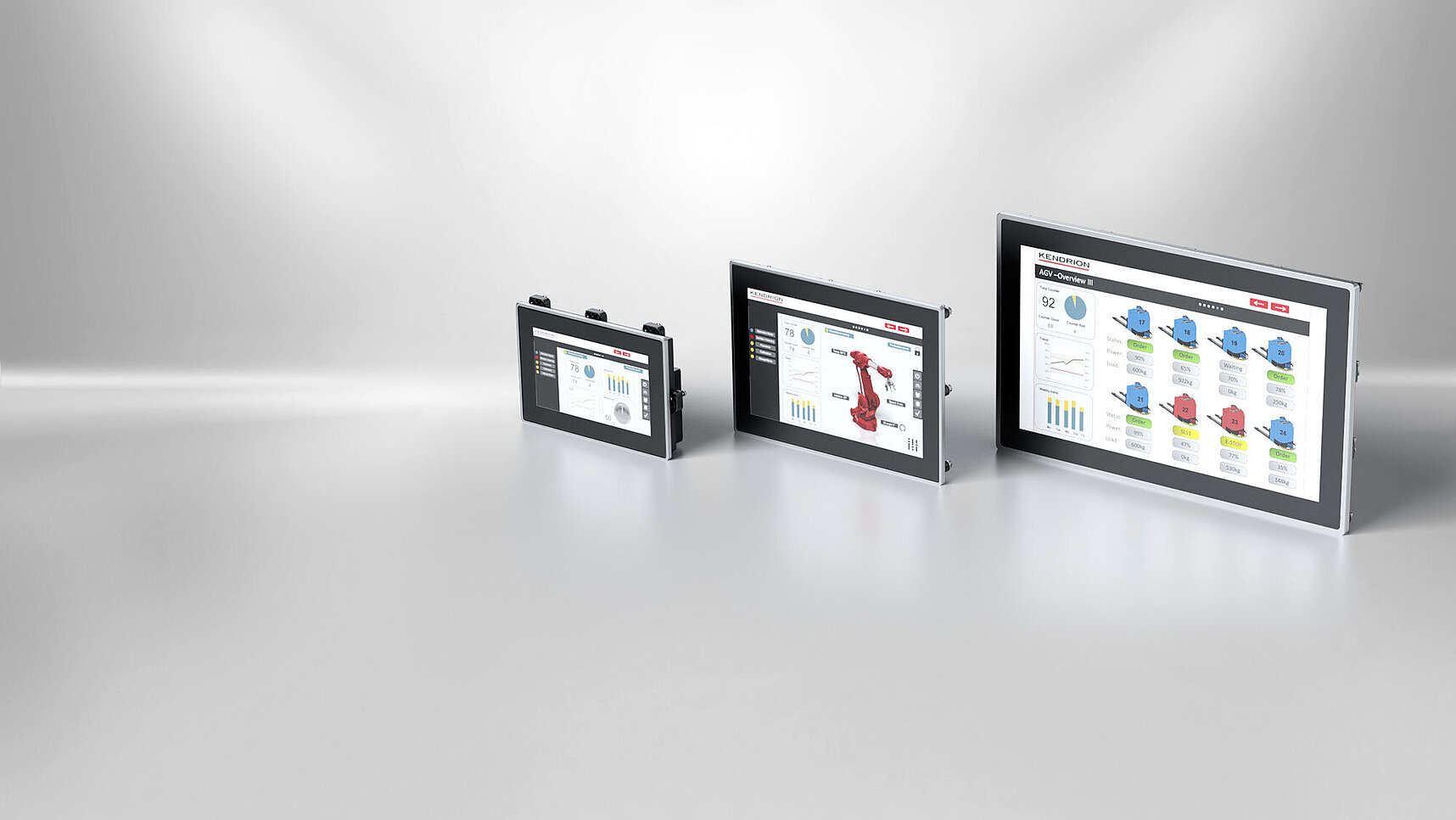 HMI Display Vico Multi-Touch Bedienterminal Codesys von Kendrion. Vico HMI-Display - Für die Visualisierung ist keine Prozessorleistung erforderlich.