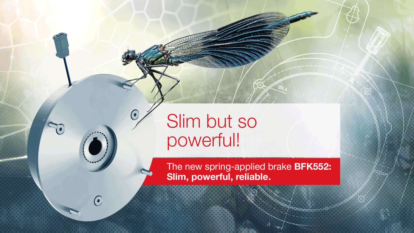 Kendrion INTORQ BFK552 spring-applied brake specially for intralogistics like industrial trucks